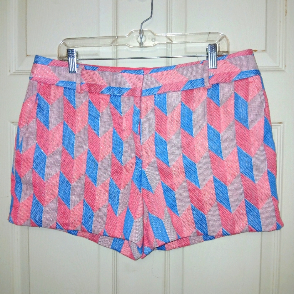 Stylish Ann Taylor The Riviera Pink and Blue Women's Shorts